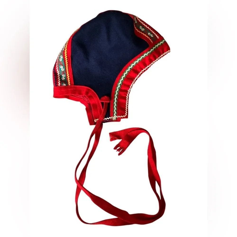 NorCap Sami Traditional Norwegian Baby Hat Saami Lapland Vintage